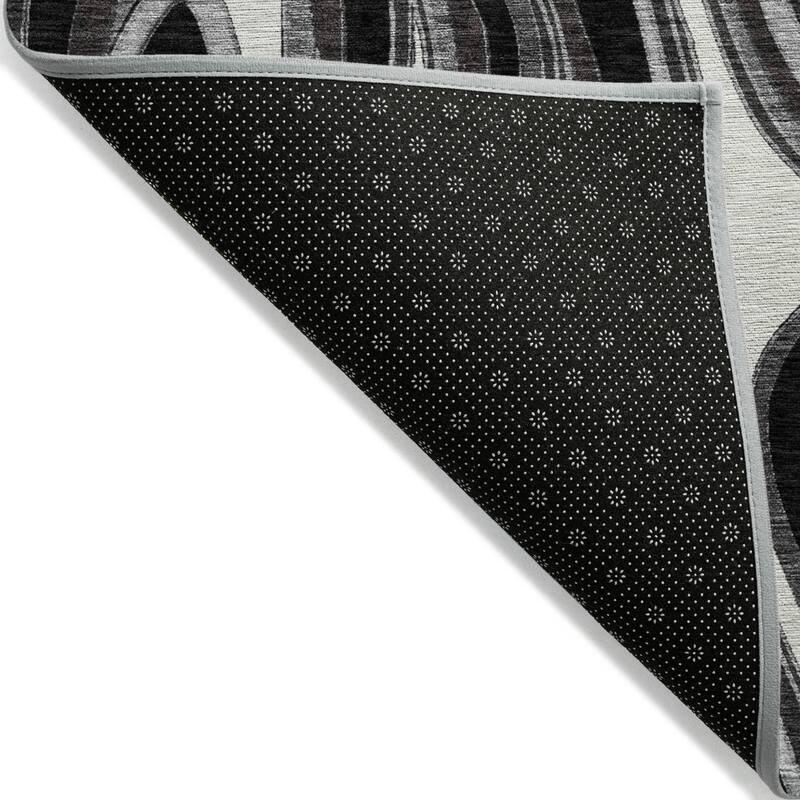 HomeRoots Abstract Transitional Rectangle Outdoor Rug