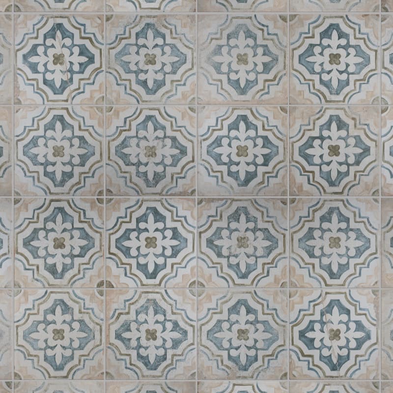 Merola Tile Kings Porto Fatima 17-5/8" x 17-5/8" Ceramic Floor and Wall Tile