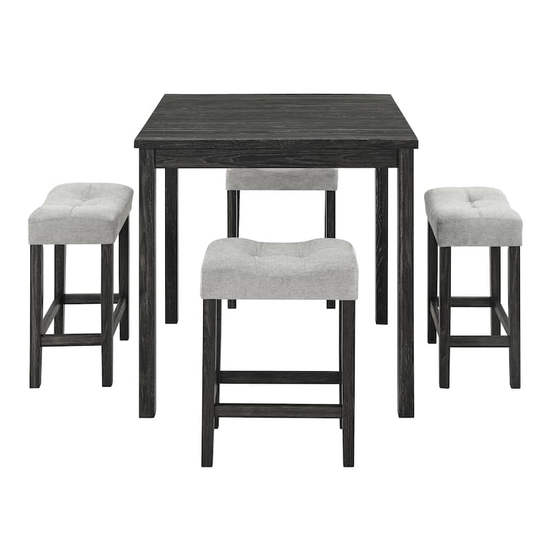 Dining Table, Bar Table and Chairs Set, 5 Piece Dining Table Set, Industrial Breakfast Table Set