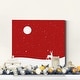 preview thumbnail 5 of 8, Starry Night red-Premium Gallery Wrapped Canvas - Ready to Hang - Multi-Color