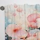 preview thumbnail 3 of 5, Designart "Watercolor Pink And Blue Seashell Symphony" Coastal Tropical Curtain - Room Darkening No Pattern Curtain - 1 Panel