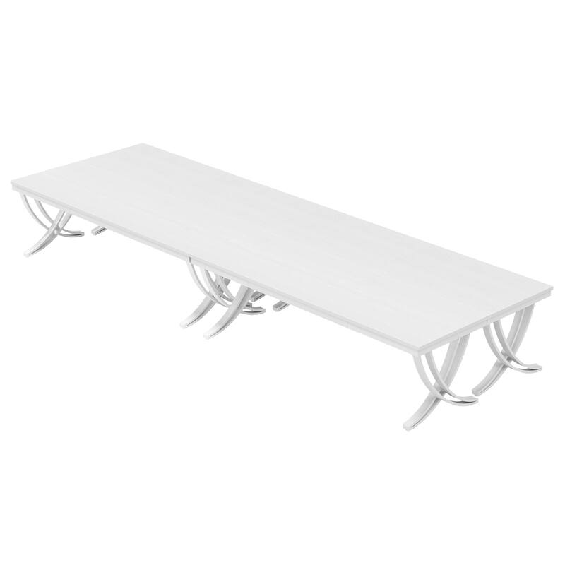 6.5FT Conference Meeting Seminar Business Table Set for 12-16 Person (Set of 4) - 4PCS