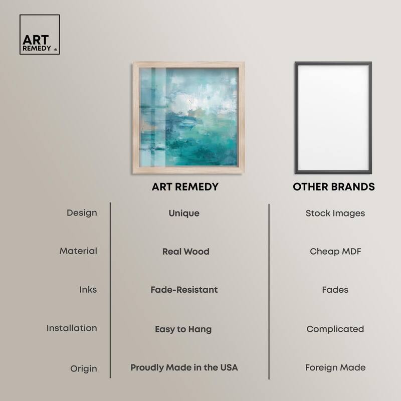 Green Blue II Shadowbox by Art Remedy