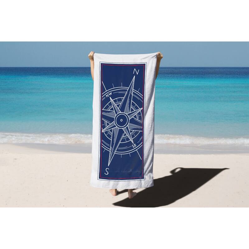 Arkwright Cotton Printed Novelty Beach Towel - 30x60 Inches