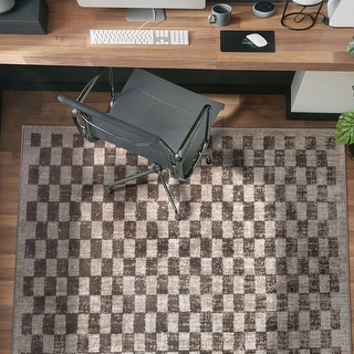 Contemporary Checkered Area Rug