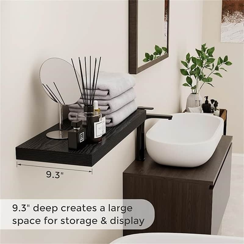  Floating Shelves for Wall - 9"D x 24"W x 1.5"H