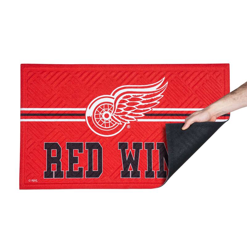 30 in. x 18 in. Embossed Mat, Cross Hatch, Detroit Red Wings