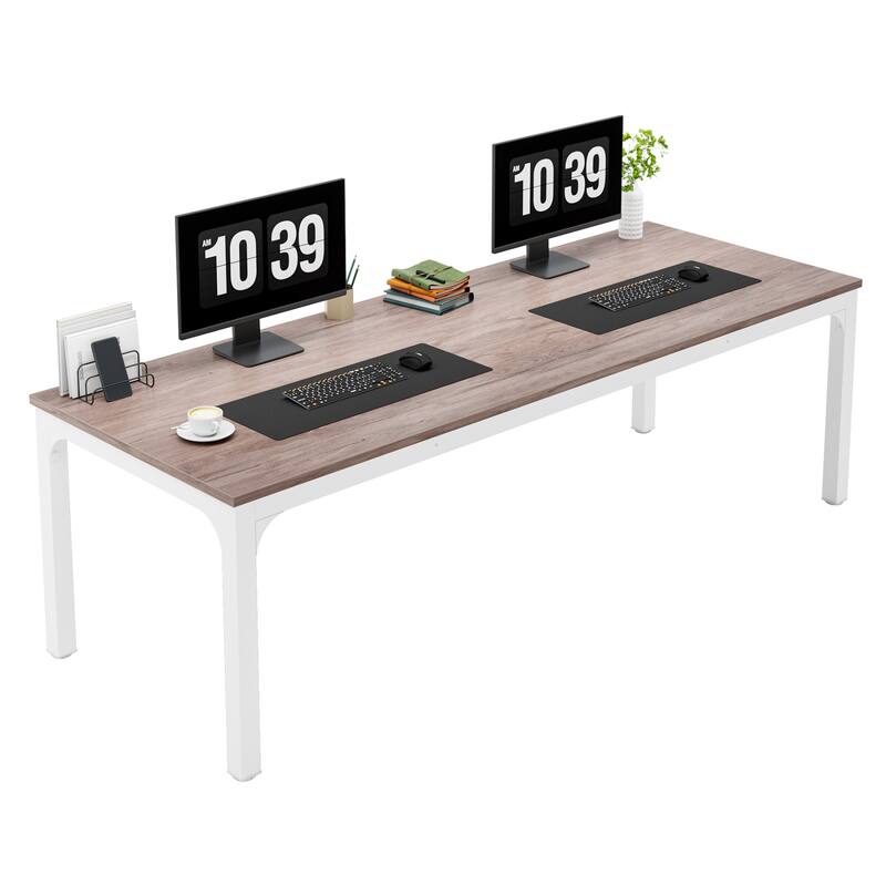 78.74 inch Extra Long 2 Person Double Computer Desk for Home Office