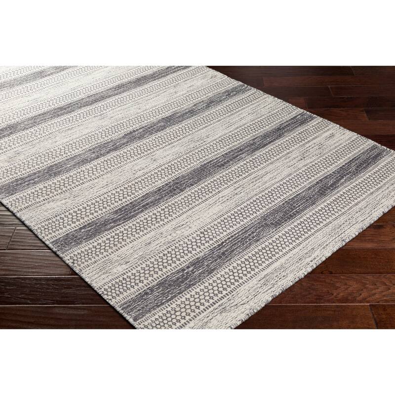 Livabliss Arica Handmade Casual Stripe Wool Area Rug