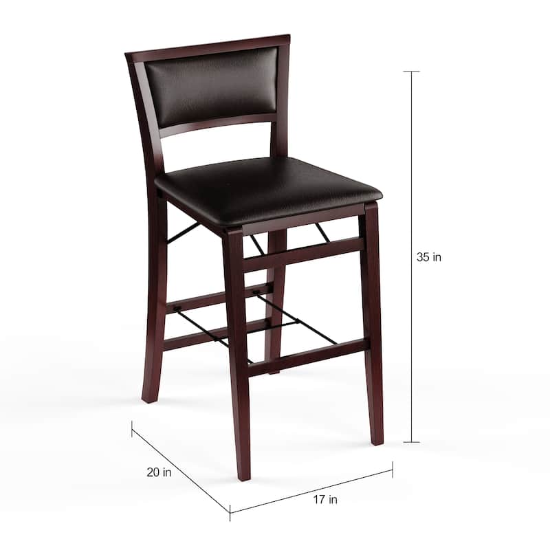 Aldersey Espresso Folding Counter Stool
