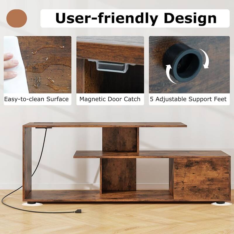 Modern TV Stand Entertainment Center Media Console Table