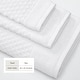 preview thumbnail 127 of 193, Linery & Co. Cotton Diamond Waffle Texture Bath Towels.