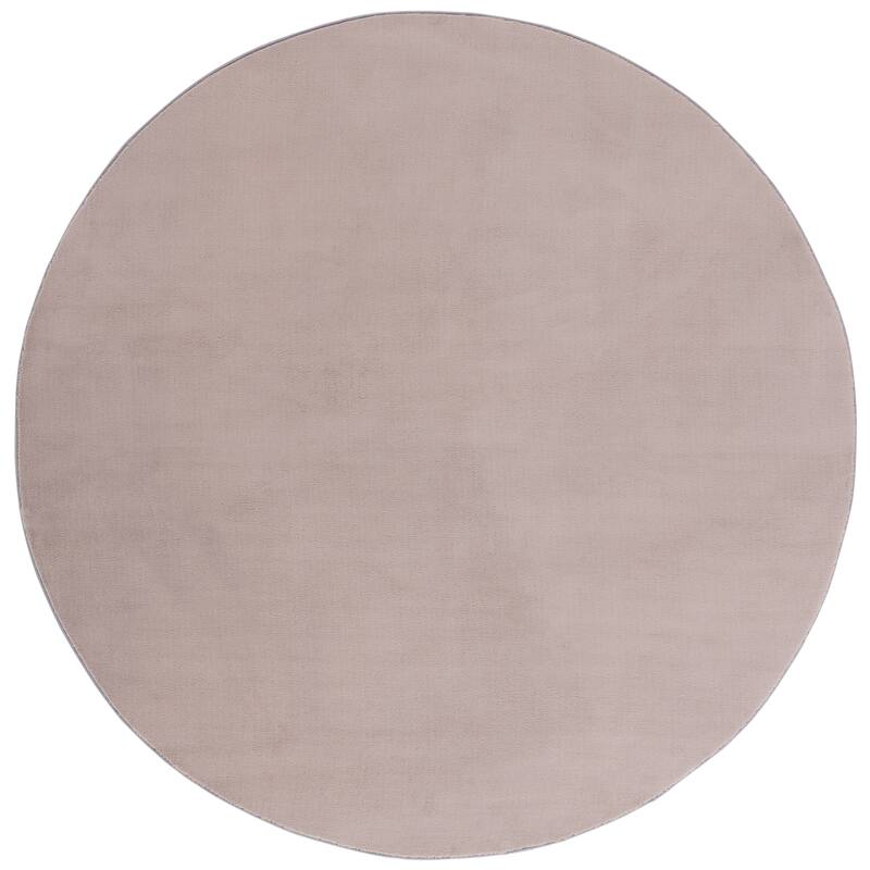 SAFAVIEH Loft Saundra Contemporary Machine Washable Rug - 6' Round - Taupe