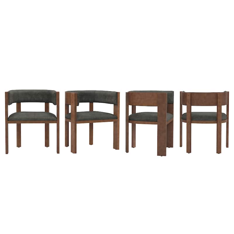Upholstered Dining Chair Wooden Dining Chairs Set of 4 Modern Dining Room Chair for Kitchen Dining Room