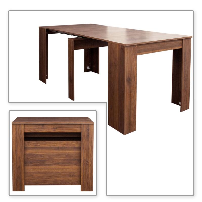 Modern Wooden Rectangular Extendable Dining Table