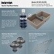 preview thumbnail 29 of 59, Karran 33" Top Mount Large/Small Bowl Quartz Kitchen Sink Kit - 33" x 22" x 9"