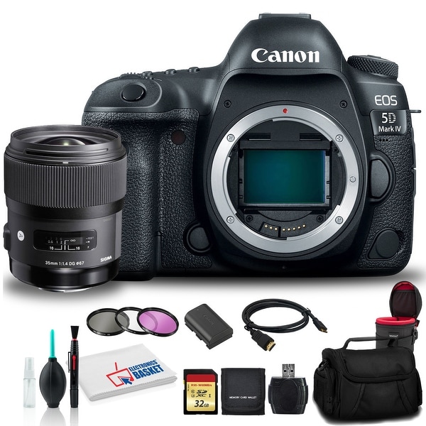 Canon EOS 5D Mark IV DSLR Camera with Sigma 35mm f/1.4 DG HSM Art. Opens flyout.