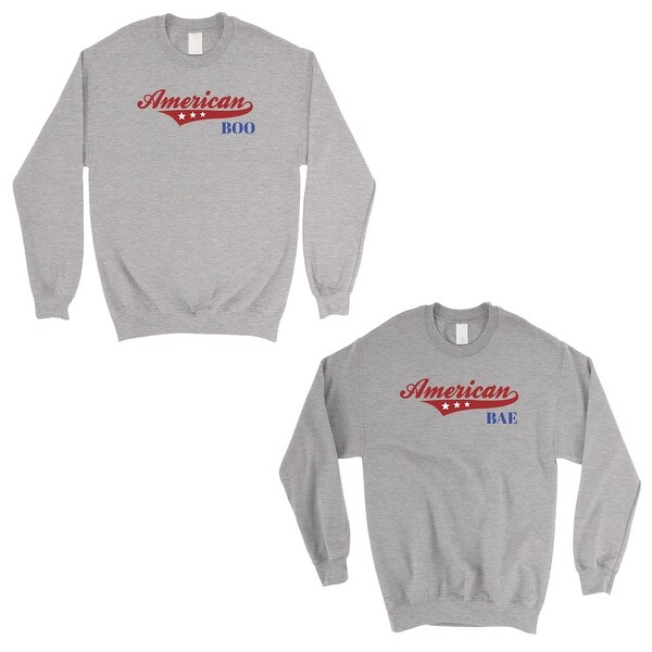 Boo Bae Grey Matching Sweatshirt Pullover For Girlfriend - Overstock