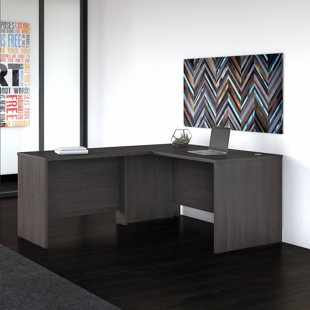 Studio C 60W L Shaped Desk with 42W Return by Bush Business Furniture
