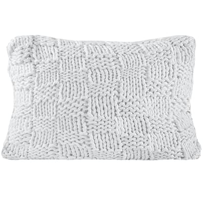 HiEnd Accents Chess Hand Knit Dutch Euro Throw Pillow, 28"x38"