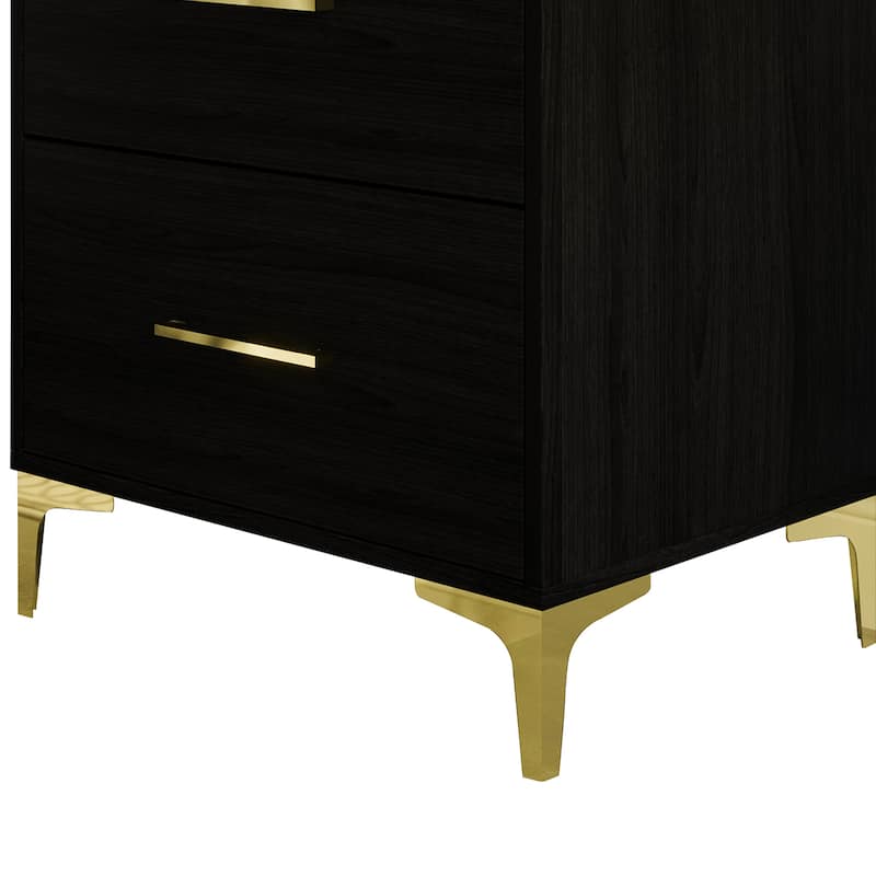 CraftPorch Simple and Stylish 2-Drawers Nightstand