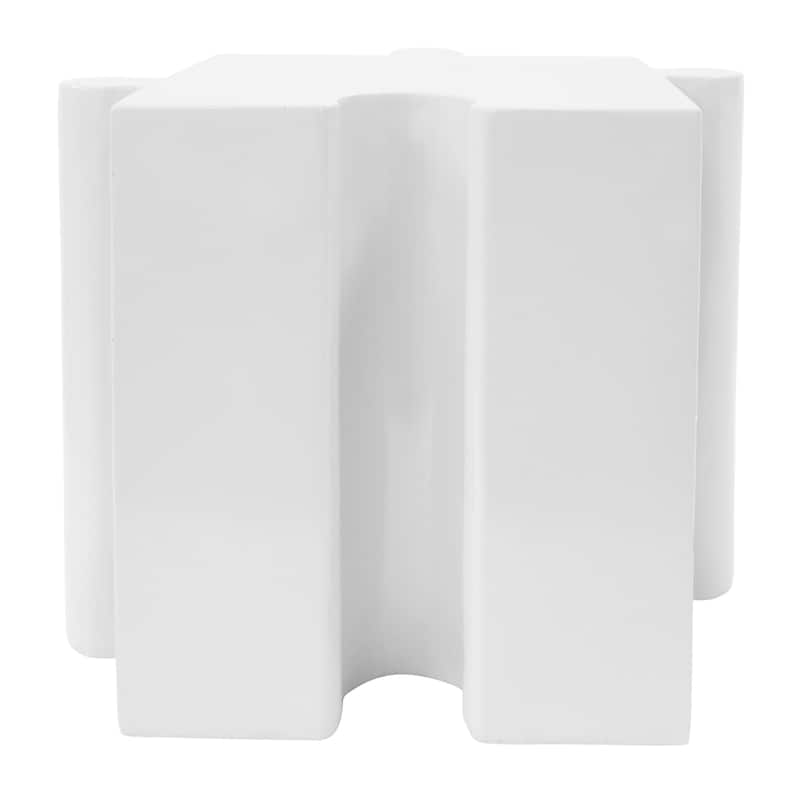 Christopher Knight Home - Sandy Puzzle Art Modern Outdoor Side Table with Modular Convex Edge Design