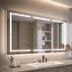 preview thumbnail 18 of 82, Modland 48"-72"W x 36"H Lighted Bathroom Medicine Cabinet with Backlit & Frontlit Modes,Anti-Fog