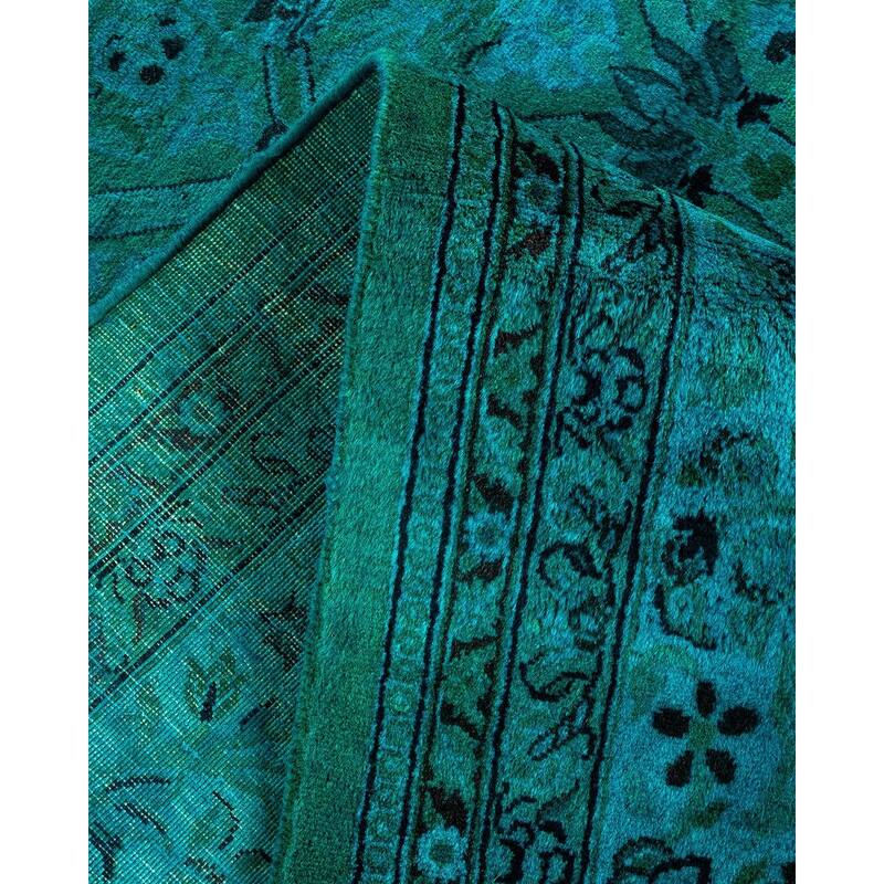 Fine Vibrance, One-of-a-Kind Hand-Knotted Area Rug - Light Blue, 8' 2" x 10' 3" - 8' 2" x 10' 3"