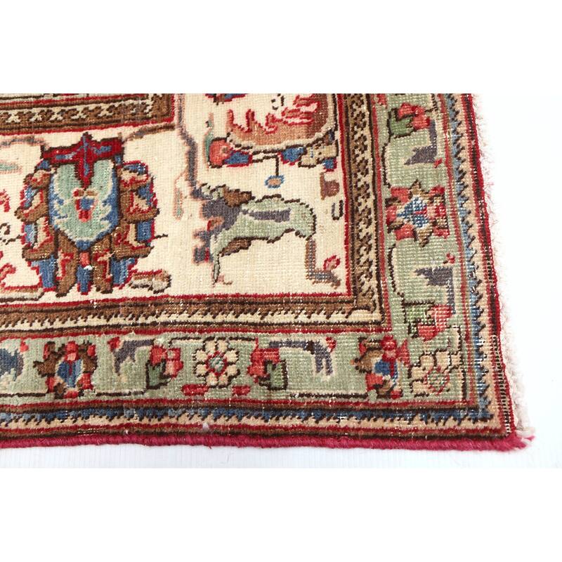 ECARPETGALLERY Hand-knotted Antalya Vintage Red Wool Rug - 8'4 x 11'5