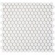 SomerTile 12x12.63-inch Penny Glossy White Porcelain Mosaic Floor and Wall Tile (10 tiles/10.74 sqft.) - Thumbnail 1