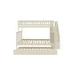 preview thumbnail 4 of 8, Cream Wooden Twin over Full Stairway Bunk Bed with Trundle