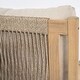 preview thumbnail 9 of 16, Christopher Knight Home - CoastalRope Modern Outdoor Acacia Wood 7 Piece Conversation Set with Rope Woven Arms