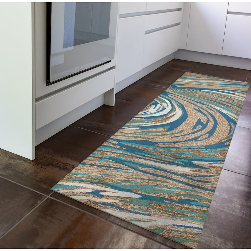Liora Manne Capri Big Wave Indoor/Outdoor Area Rug