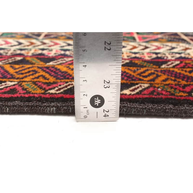 ECARPETGALLERY Hand-knotted Teimani Dark Navy Wool Rug - 2'11 x 4'8