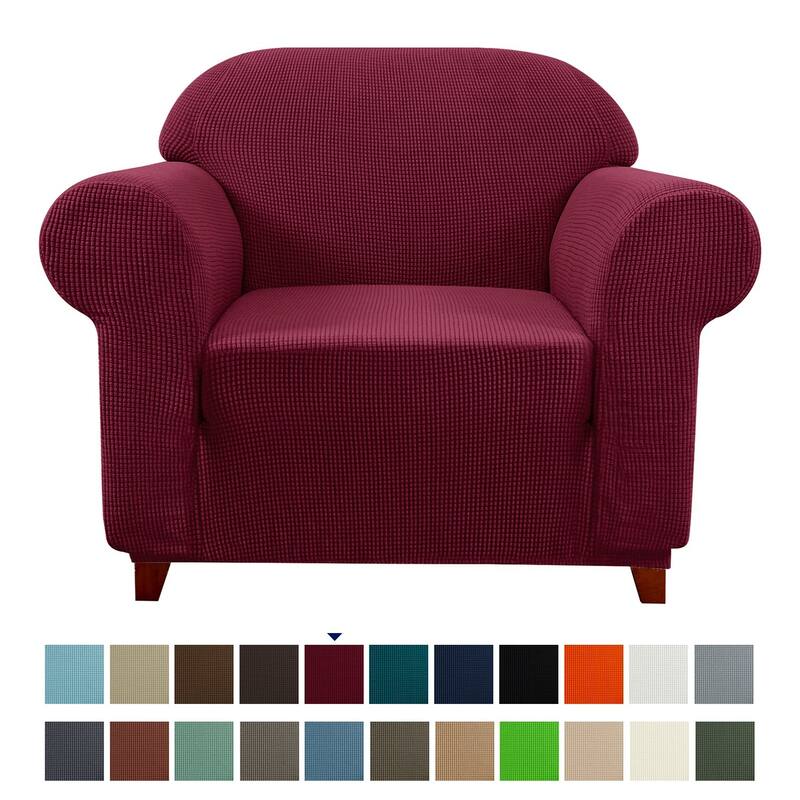 Subrtex 1-Piece Sofa Cover Stretch Soft Couch Loveseat Slipcover