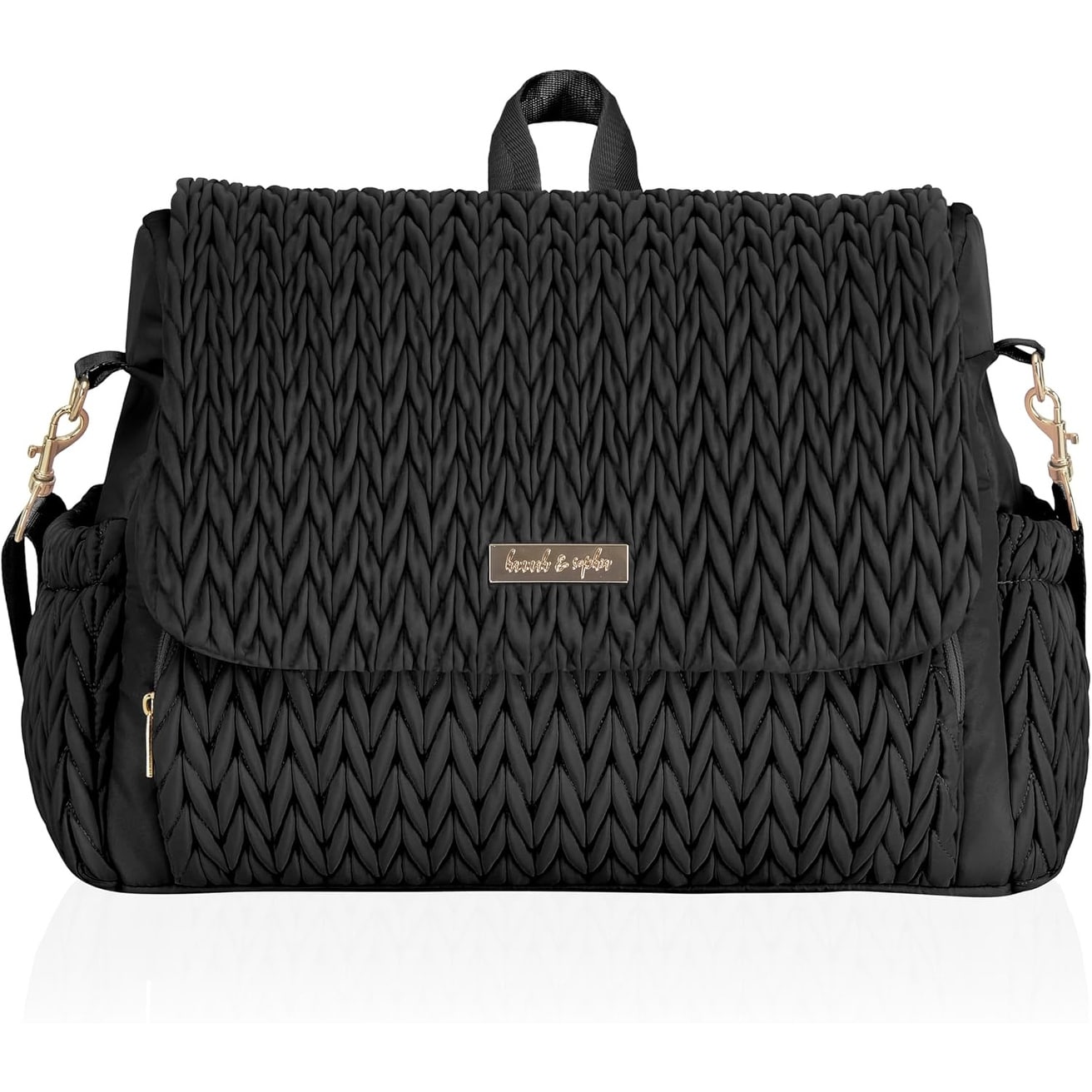 Hannah & Sophia Belle Convertible Diaper Backpack & Messenger Bag
