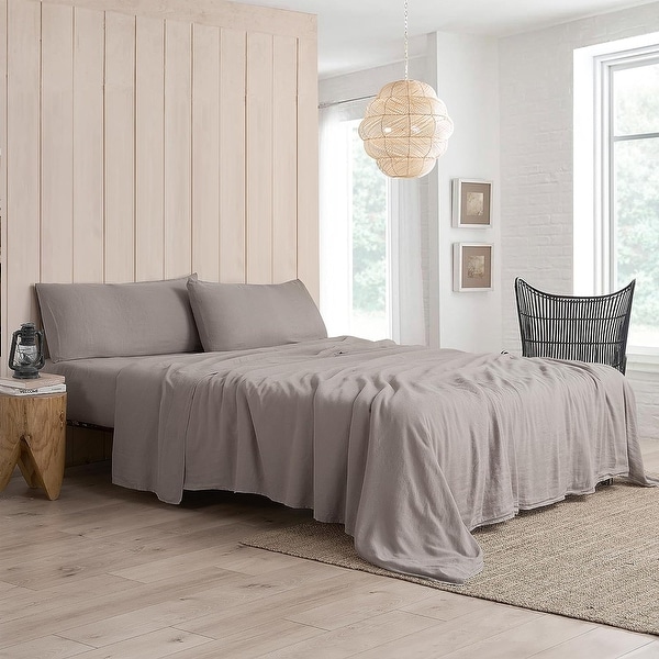 Dark Sky Reserve Bamboo Linen Sheet Set Portugal Made