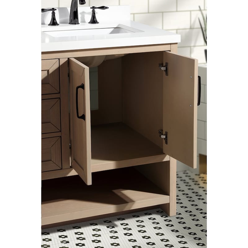Ari Bath, Venice 60" Bathroom Vanity, Oak Gray