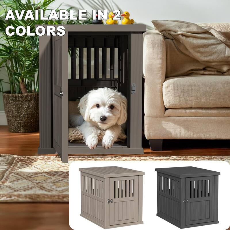 128 Light Coffee Indoor Dog Cage Cozy Retreat