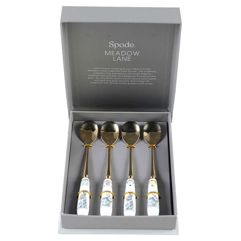 Spode Meadow Lane Stainless Steel Teaspoons Set of Inch