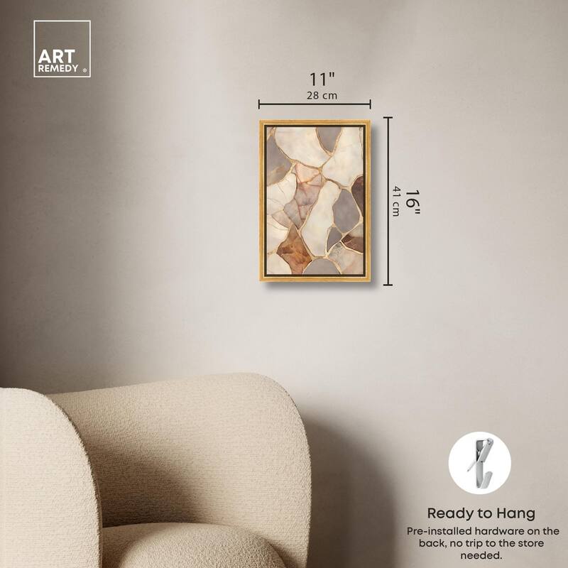 Textured Earthy Tones III Canvas by Art Remedy