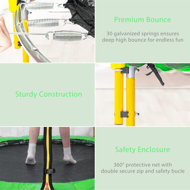 65" Outdoor & Indoor Mini Toddler Trampoline