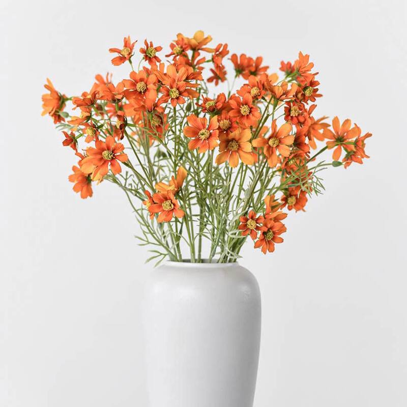 Silk Decorative Artificial Starry Sky Cosmos(Pack of 1 Branch)