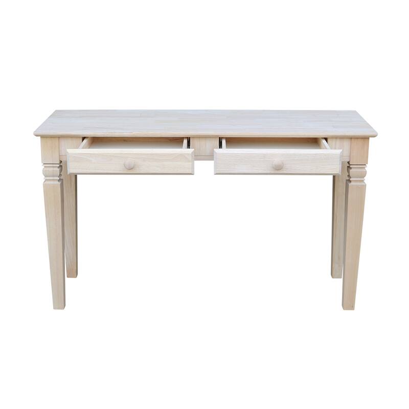 Solid Parawood Java 2-Drawer Sofa Table