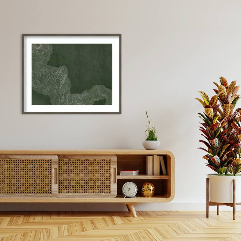 Mosslight by PI Studio Wood Framed Wall Art Print