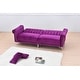 preview thumbnail 19 of 78, Legend Furniture Covertible Velvet Sofa Bed Sleeper