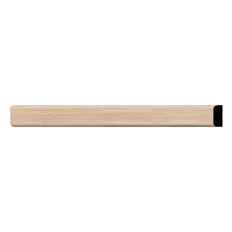 WM142: 1/4-in D x 3/4-in W x 96-in L Americraft Solid Hardwood Stain Grade Flat Screen Moulding - Red Oak