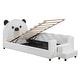 preview thumbnail 19 of 37, Twin Size Bear Shaped Upholstered Daybed with Hydraulic System