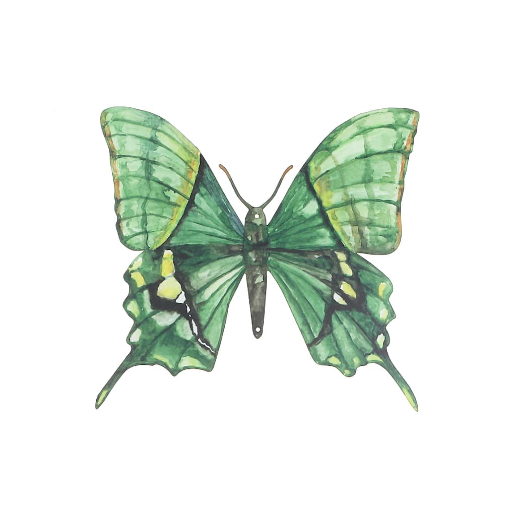 IH Casa Decor Metal Butterfly Wall Decor Green