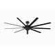 preview thumbnail 2 of 11, Fanimation Odyn 84 inch Indoor/Outdoor Smart Ceiling Fan with LED CCT Select Light Kit and Remote - Black